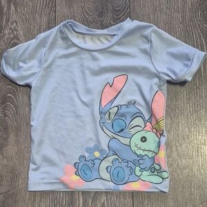 🍀5/30🍀 Disney Kids Light Blue Stitch Tee